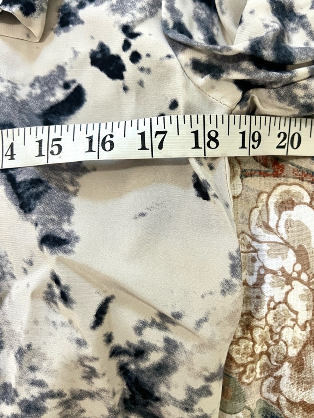 Karen Kane Abstract Tie Dye Tunic Dress Button Front High Low Hem Size Small - Picture 5 of 10